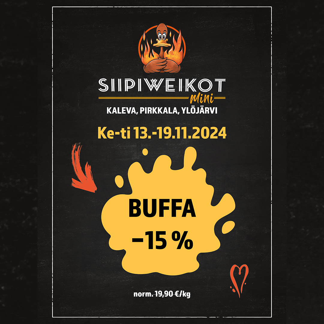 Siipibuffa -15 % 13.-19.11.