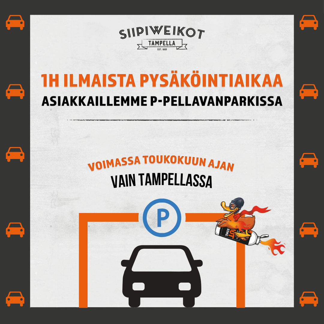 Toukokuun ilmainen 1h parkkietu
