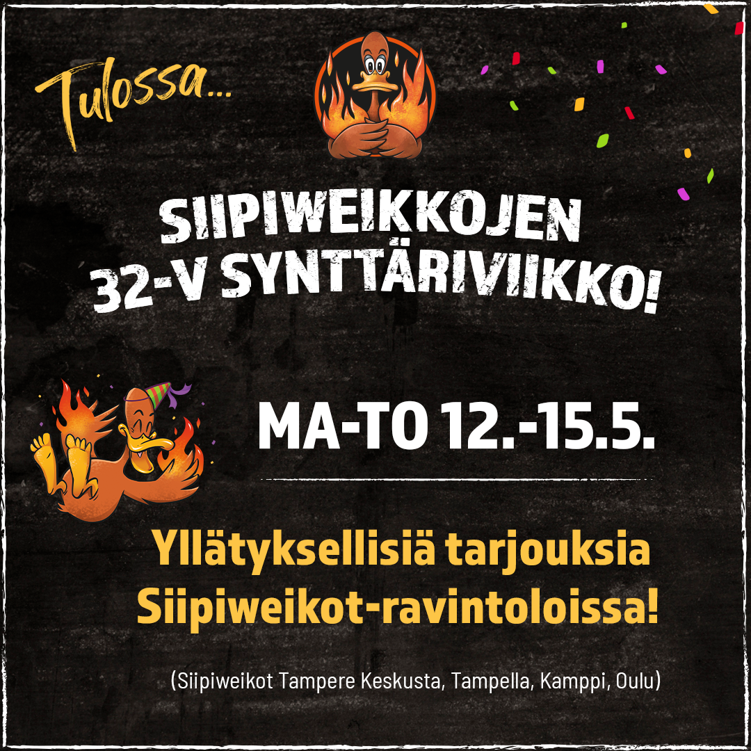 Synttäriviikko 12.–18.5.