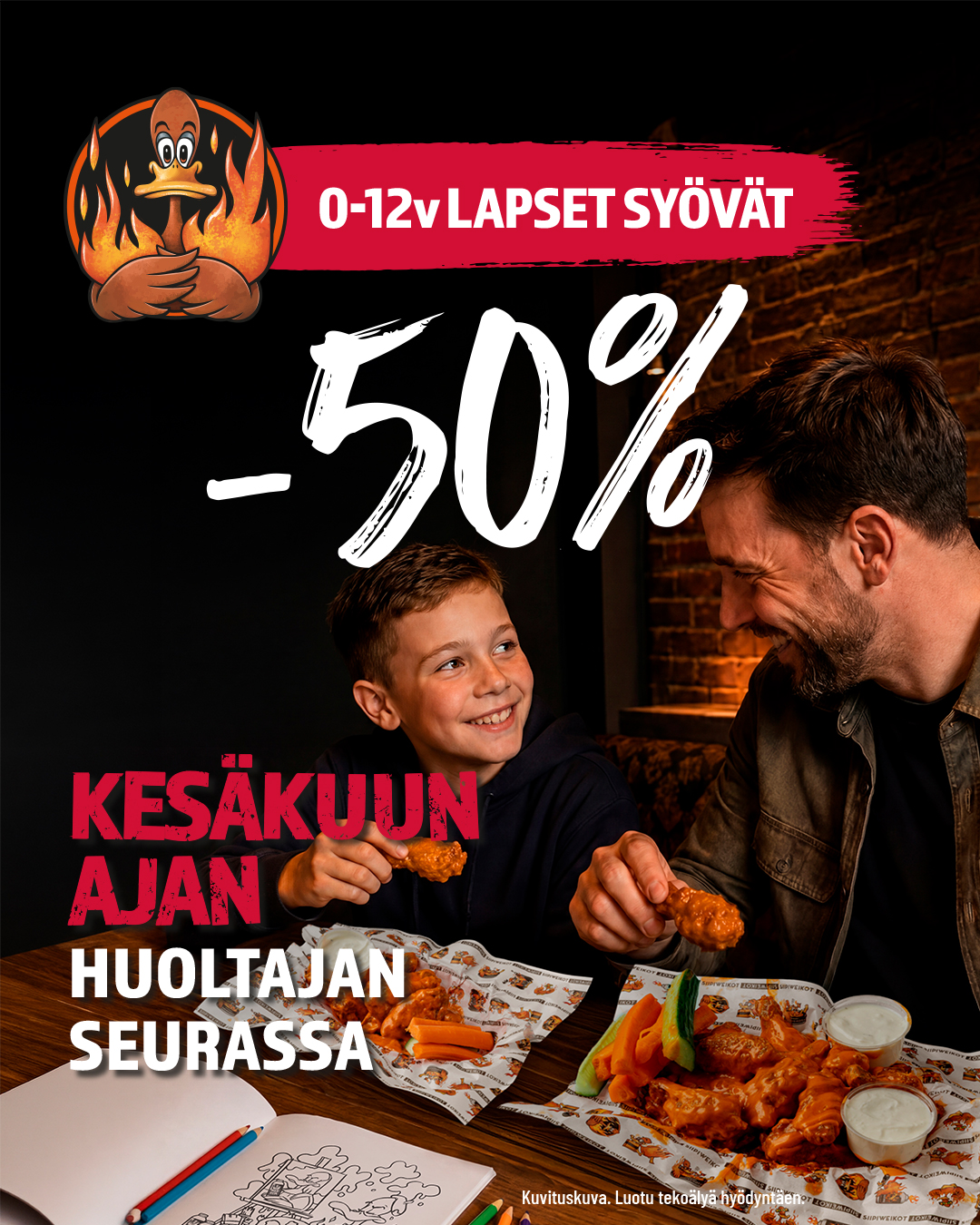Lapset syö -50% 