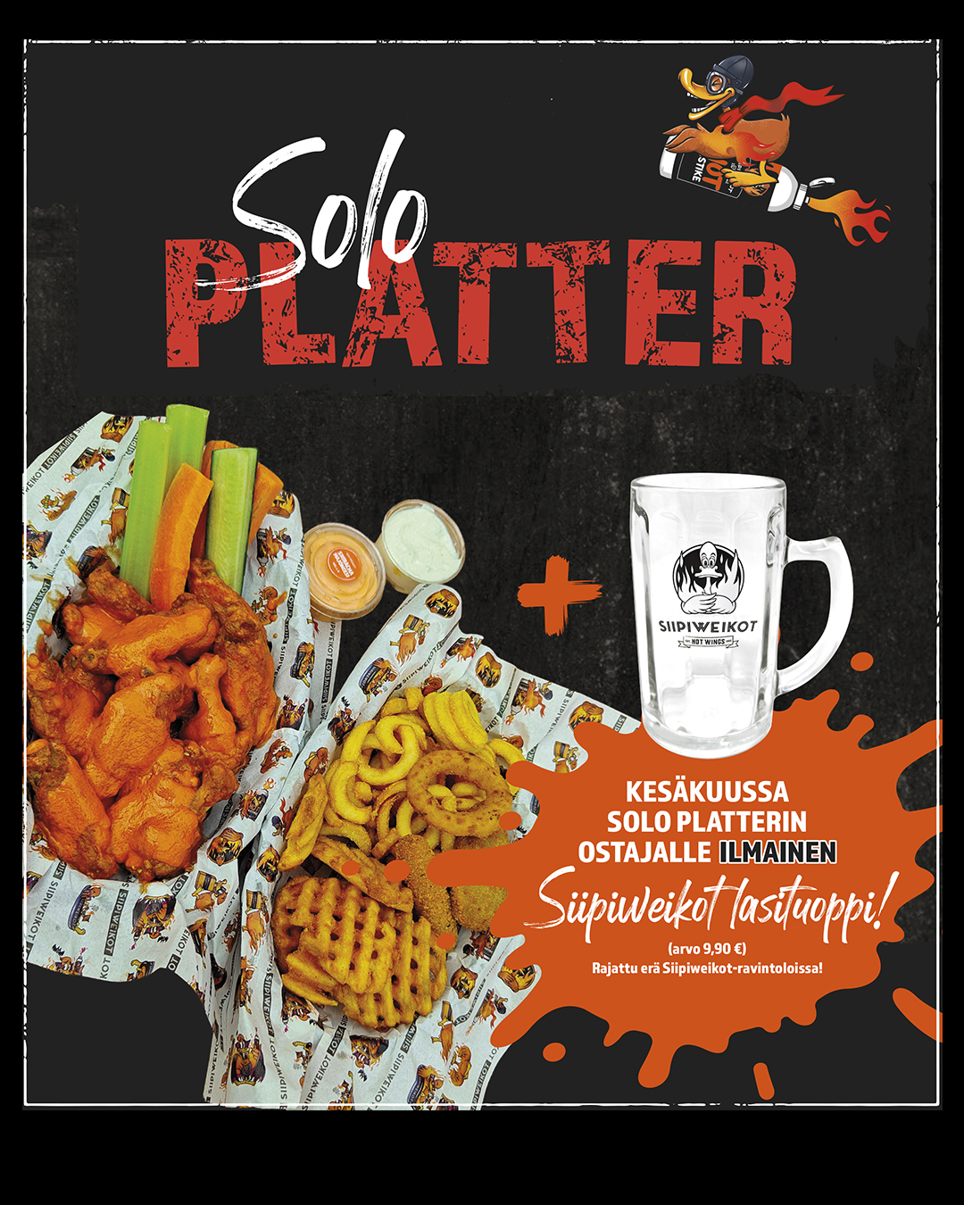 Solo Platter + lasituoppi 